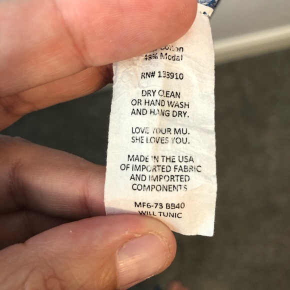 Show me your Mumu blue tye dye swing top small - Picture 6 of 6